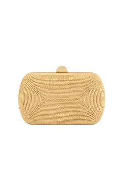 MARTINA COILED ROPE CLUTCH IN GOLD