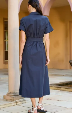 MORGAN DRESS IN NAVY