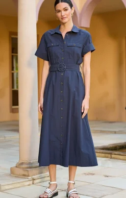 MORGAN DRESS IN NAVY