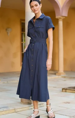 MORGAN DRESS IN NAVY