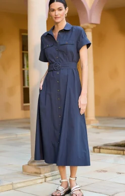 MORGAN DRESS IN NAVY