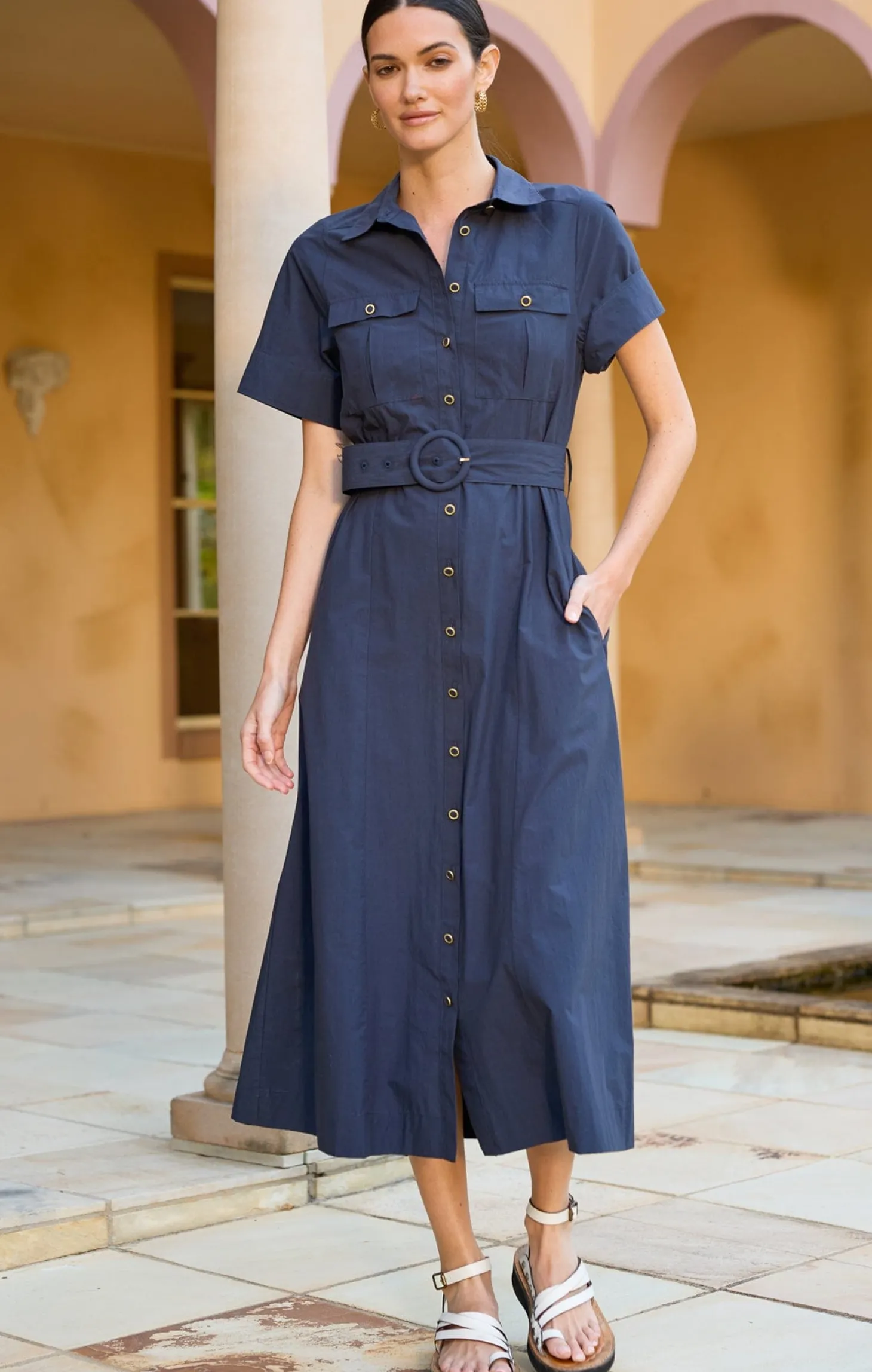 MORGAN DRESS IN NAVY