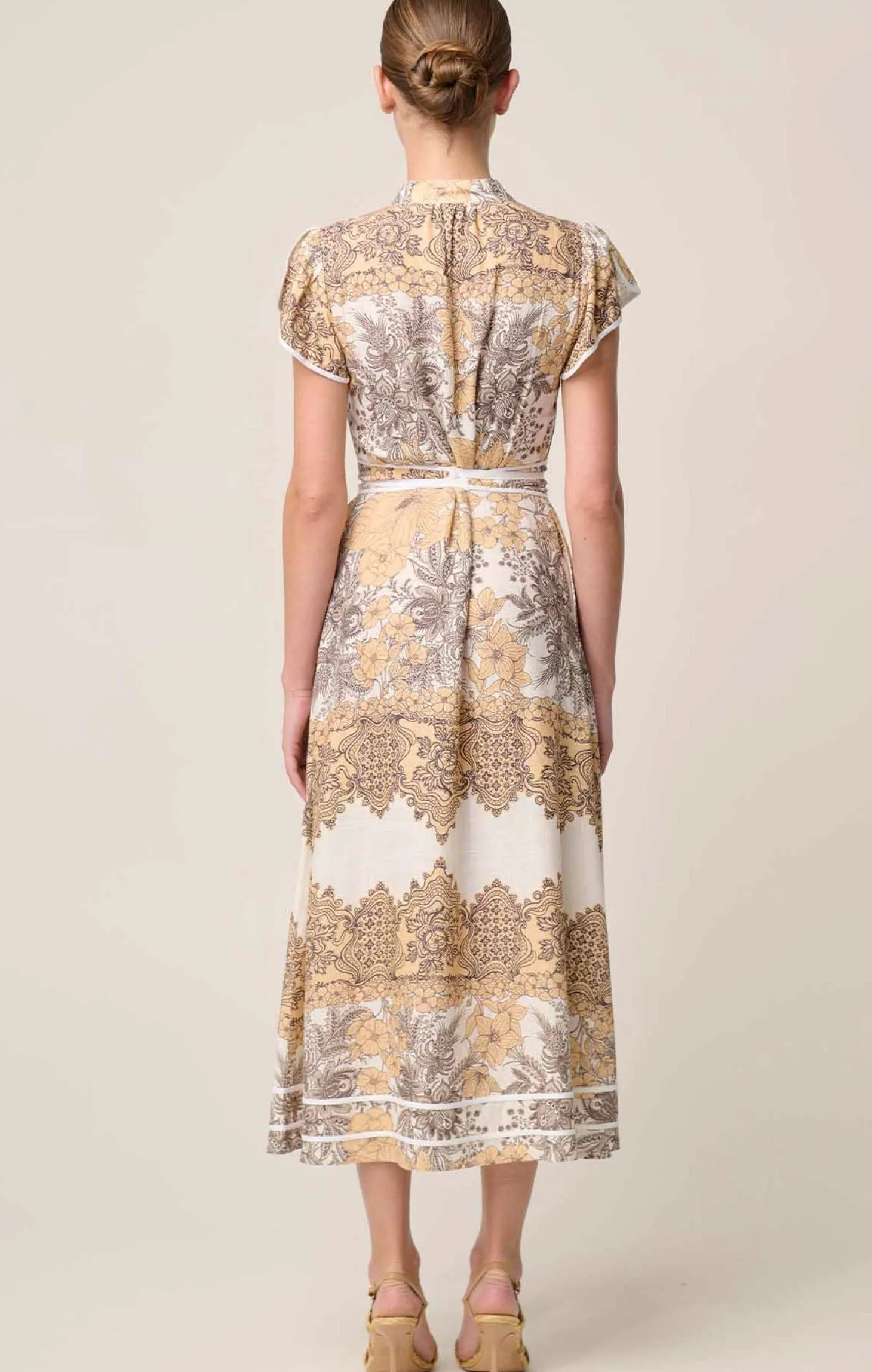 NOVIA EMBROIDERED MAXI DRESS