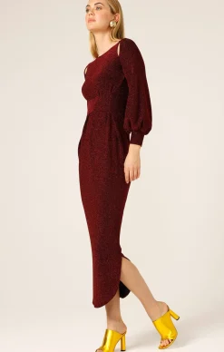 ORION STAR DRESS IN RUBY