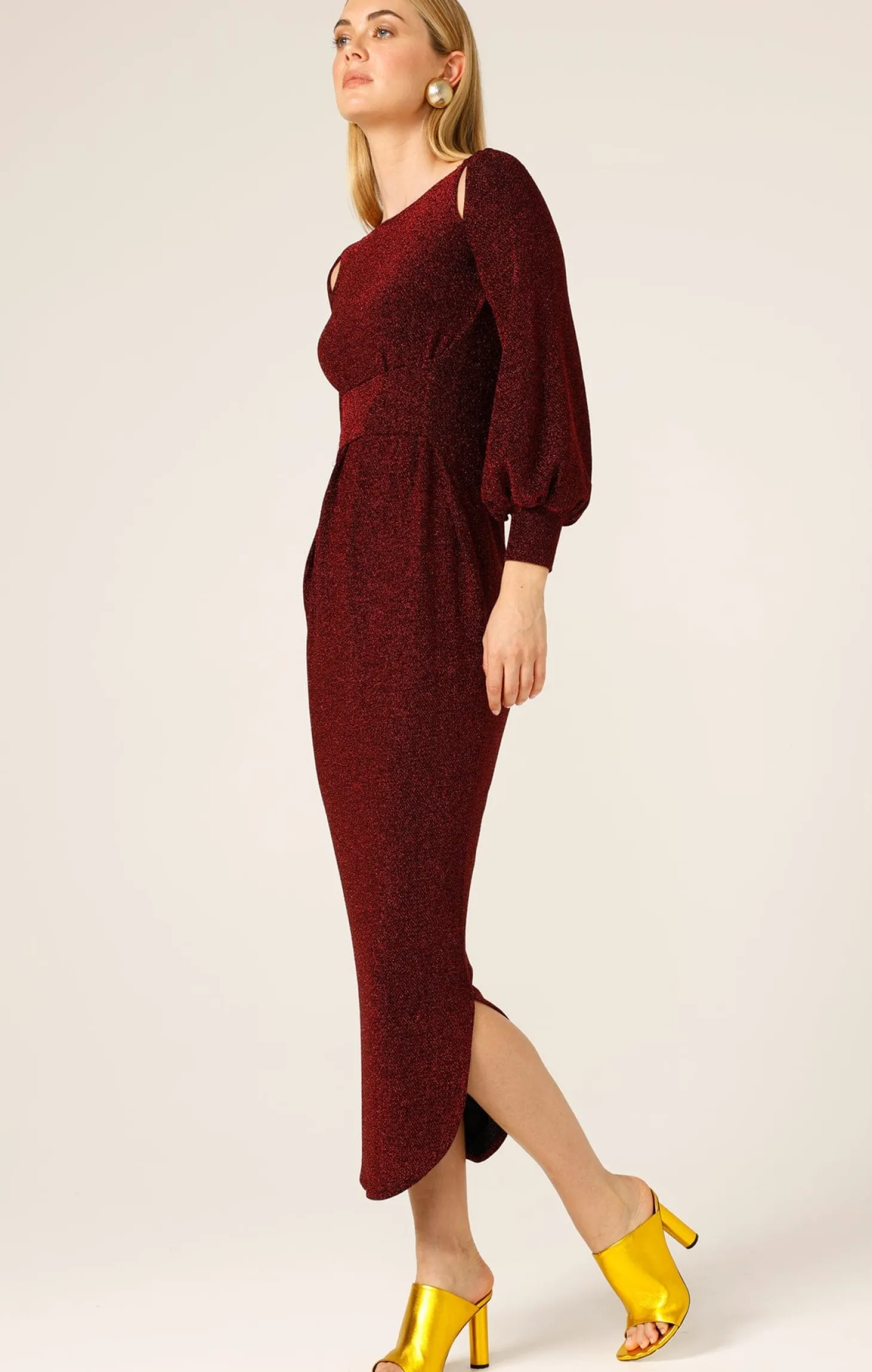 ORION STAR DRESS IN RUBY