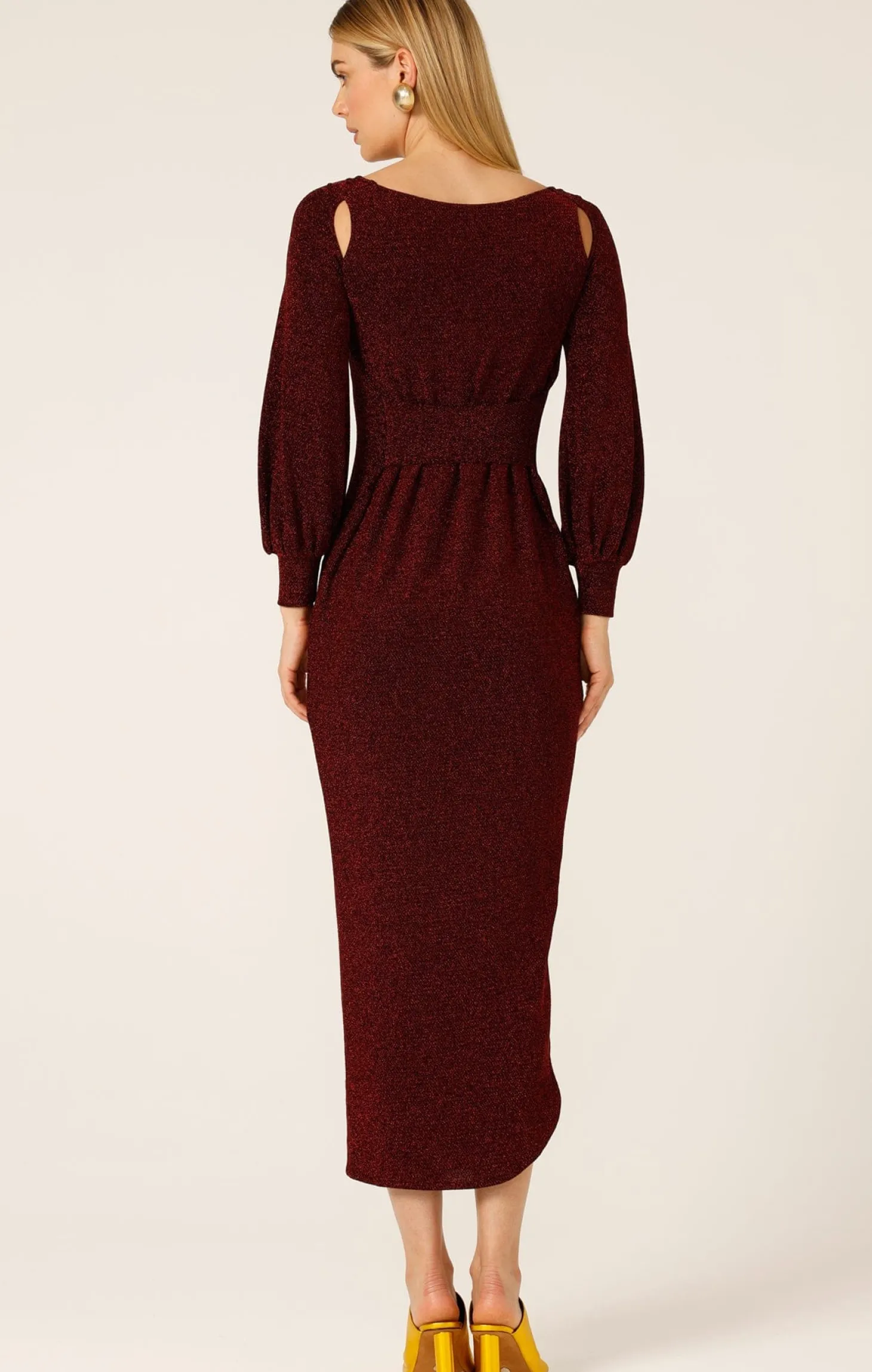 ORION STAR DRESS IN RUBY