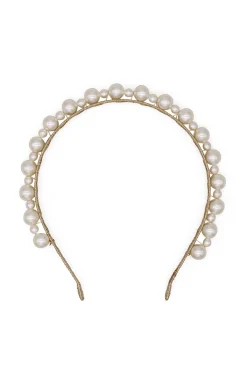 PERLA HEADBAND IN PEARL AND GOLD