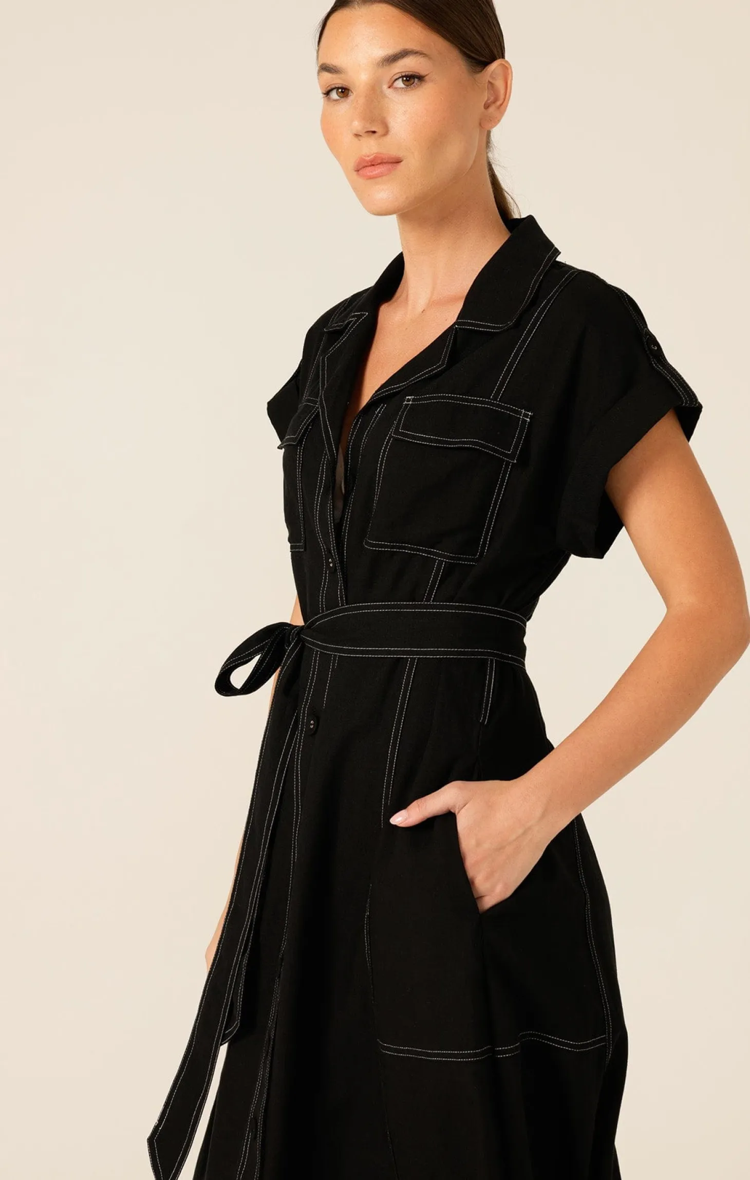 PORTIA DRESS IN BLACK