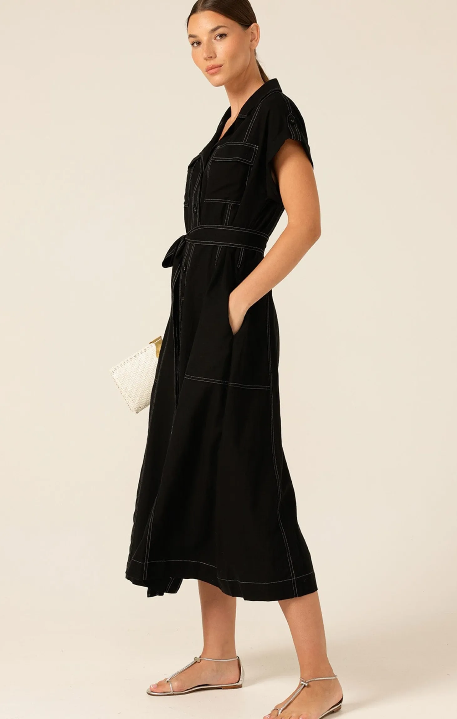 PORTIA DRESS IN BLACK
