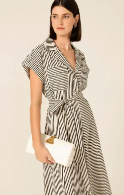 PORTIA DRESS IN STRIPE