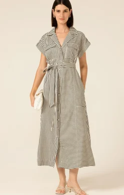PORTIA DRESS IN STRIPE