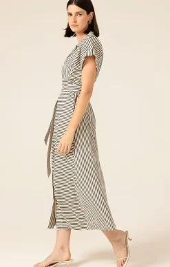 PORTIA DRESS IN STRIPE