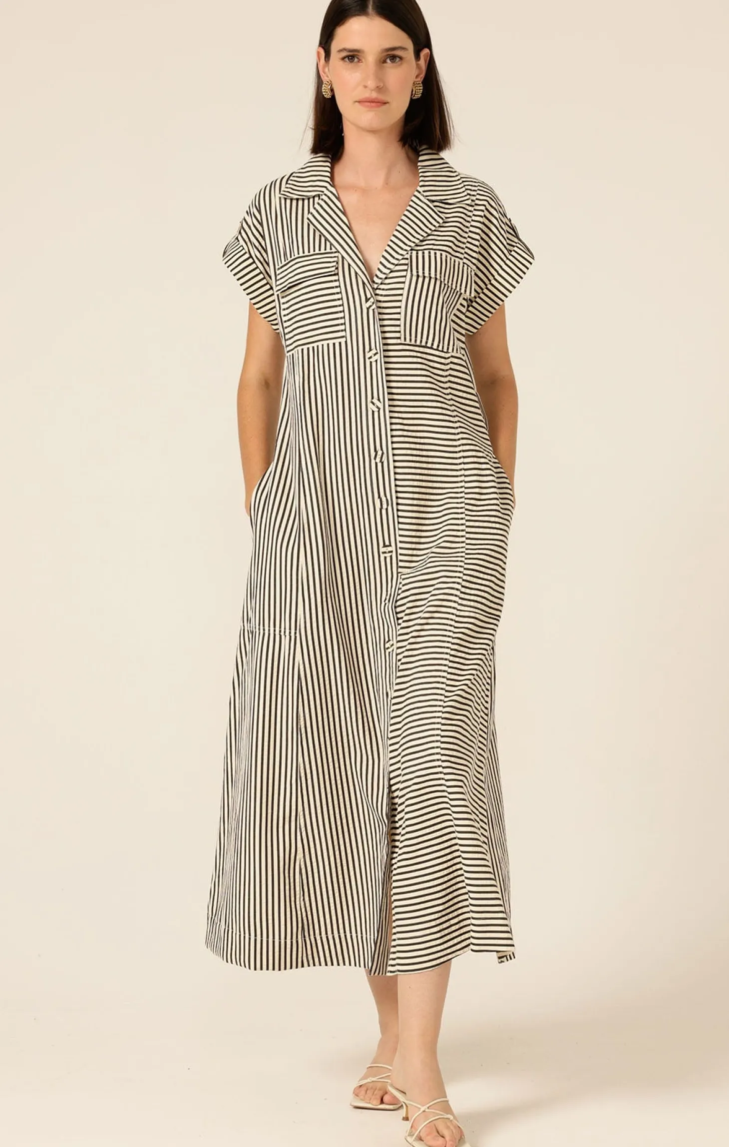 PORTIA DRESS IN STRIPE