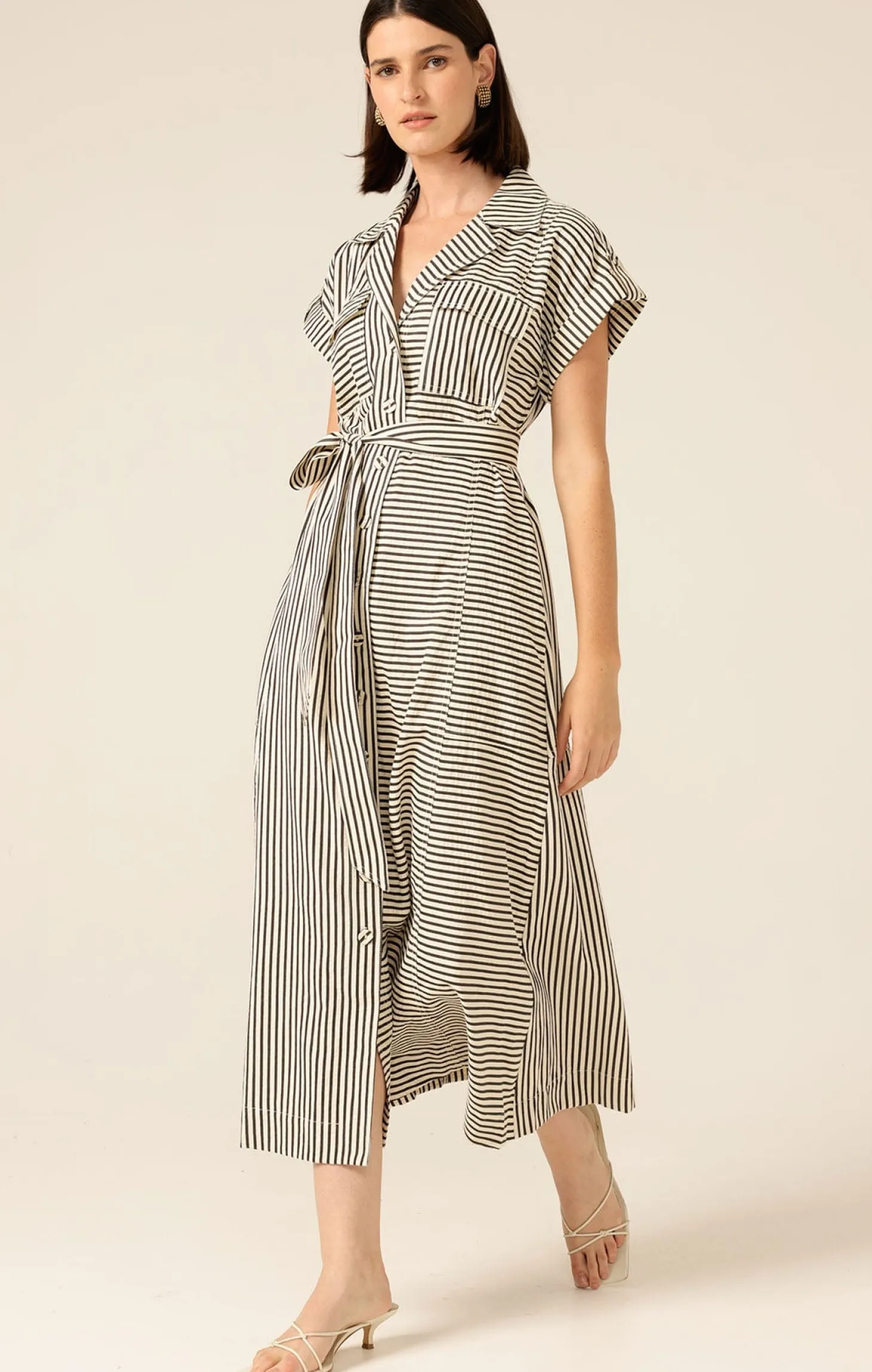 PORTIA DRESS IN STRIPE