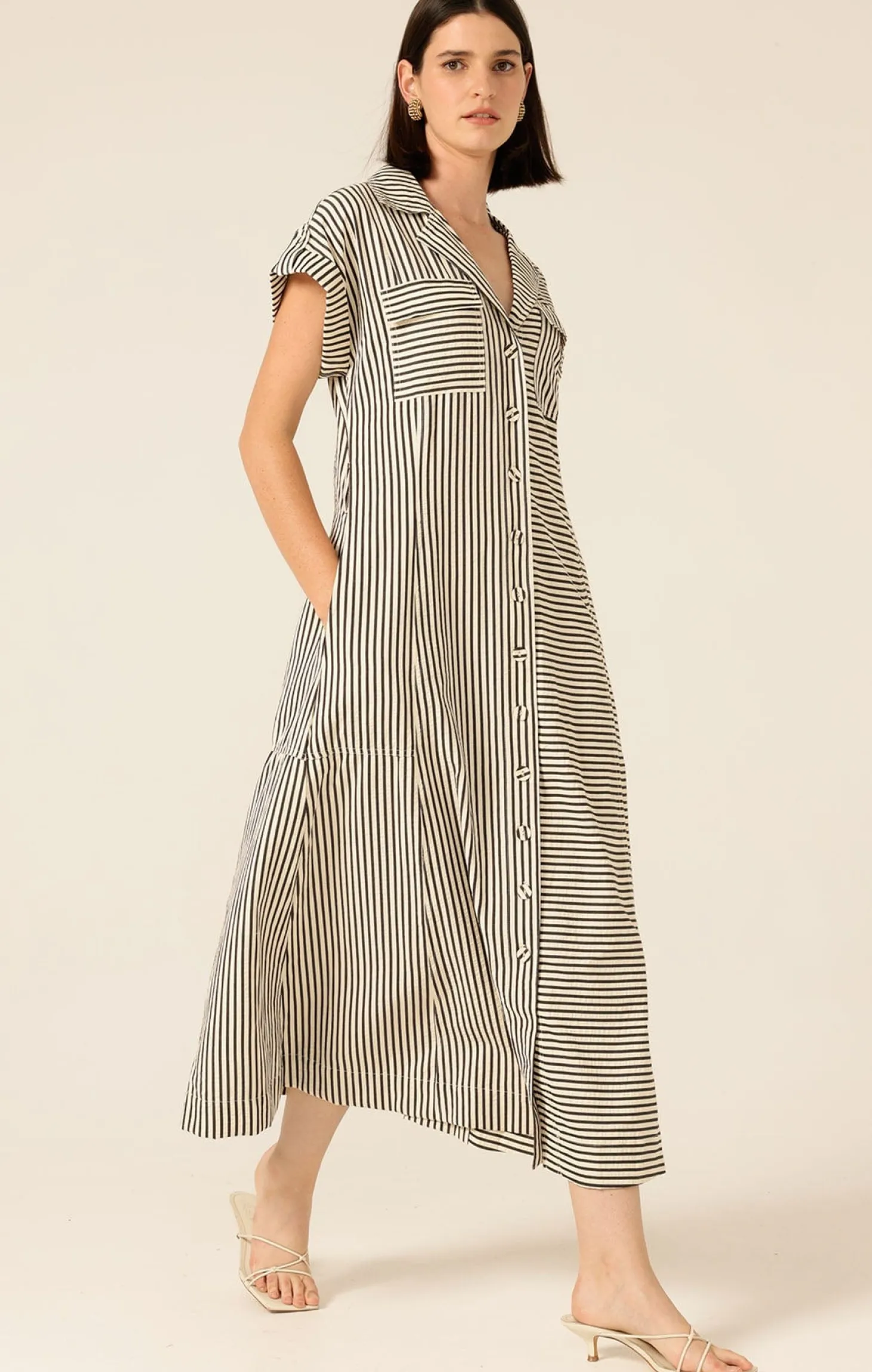 PORTIA DRESS IN STRIPE