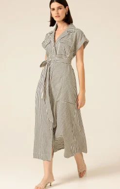 PORTIA DRESS IN STRIPE