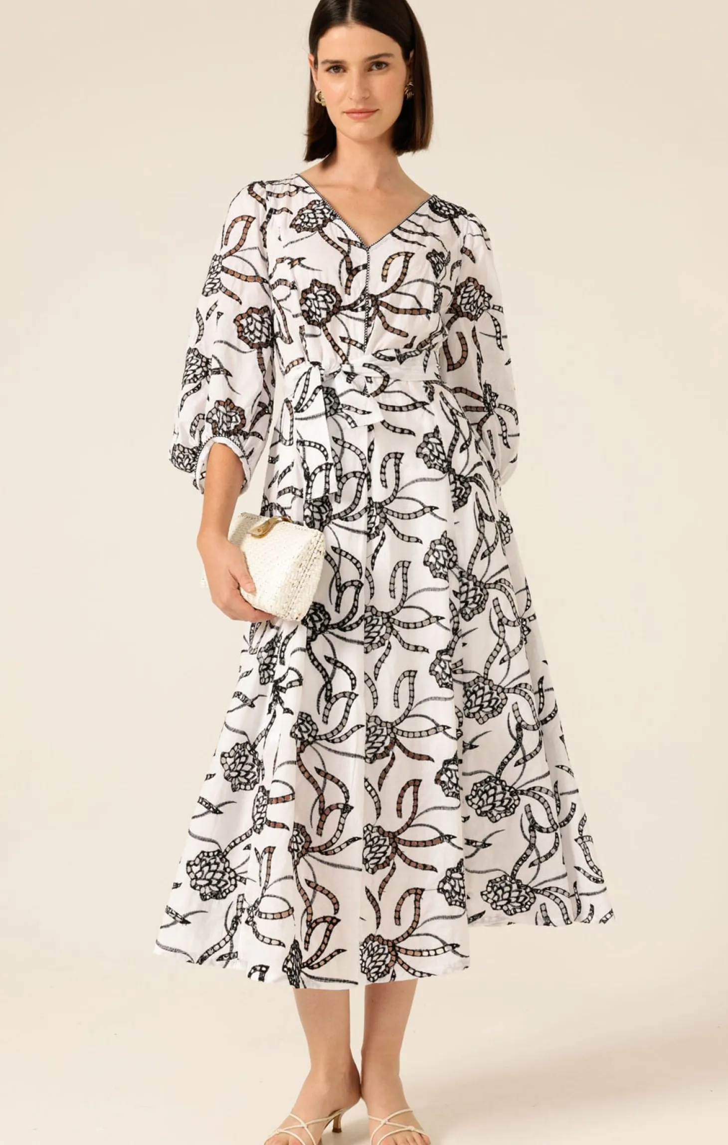 RADIANT REALM MIDI DRESS