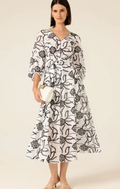 RADIANT REALM MIDI DRESS