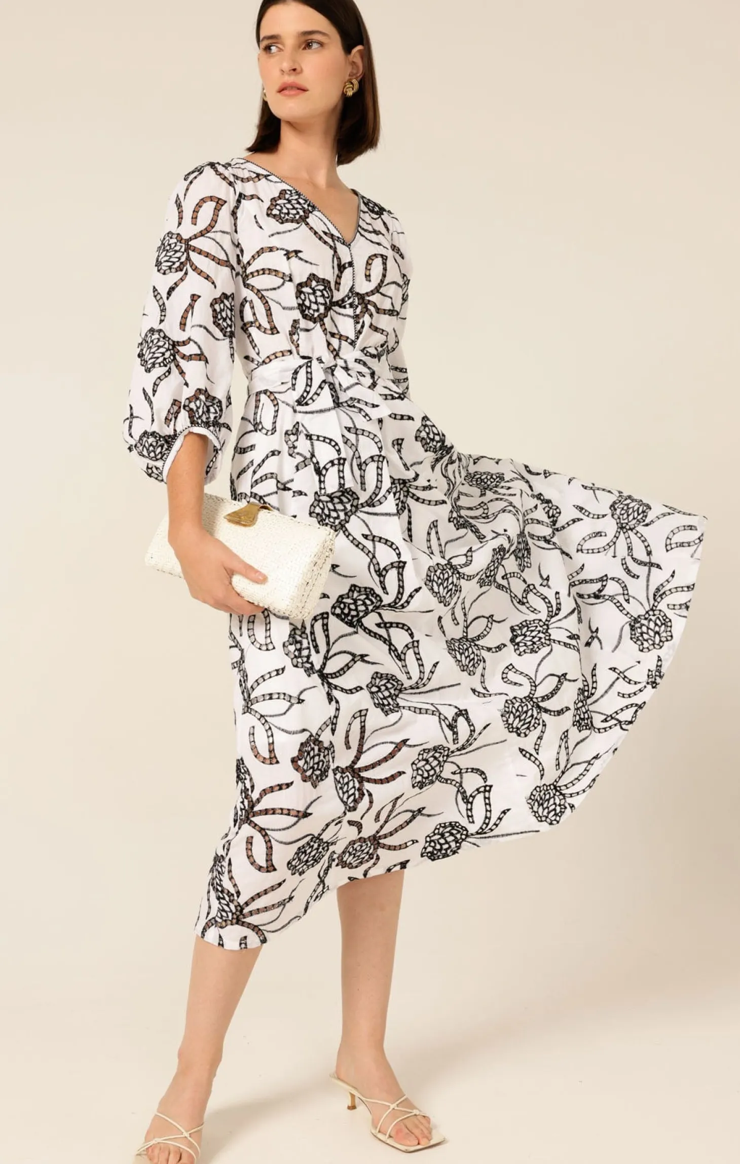 RADIANT REALM MIDI DRESS