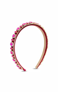 SABINE HEADBAND IN HOT PINK