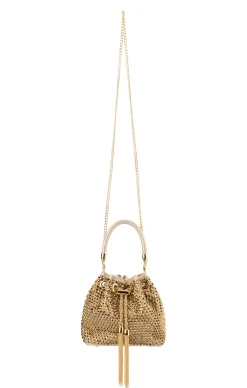 SANTORINI STUDDED POUCH IN GOLD
