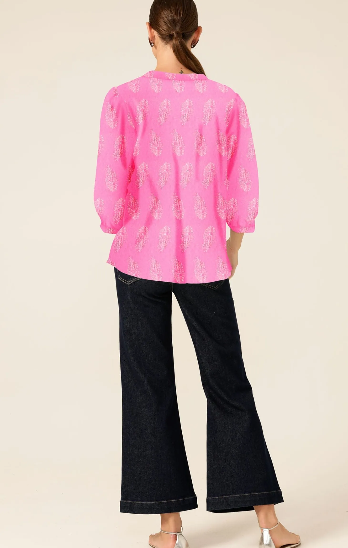 SCARLETT COTTON SHIRT IN SHRINE PINK