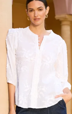 SCARLETT COTTON SHIRT IN ORIENT WHITE