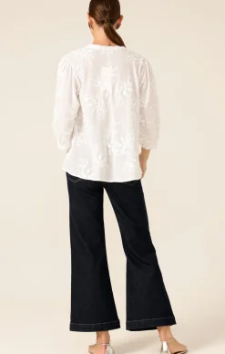 SCARLETT COTTON SHIRT IN ORIENT WHITE