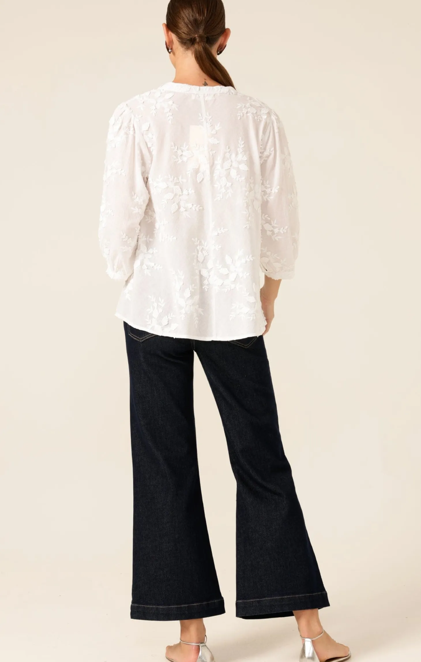 SCARLETT COTTON SHIRT IN ORIENT WHITE