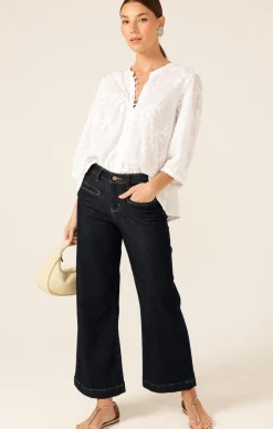SCARLETT COTTON SHIRT IN ORIENT WHITE