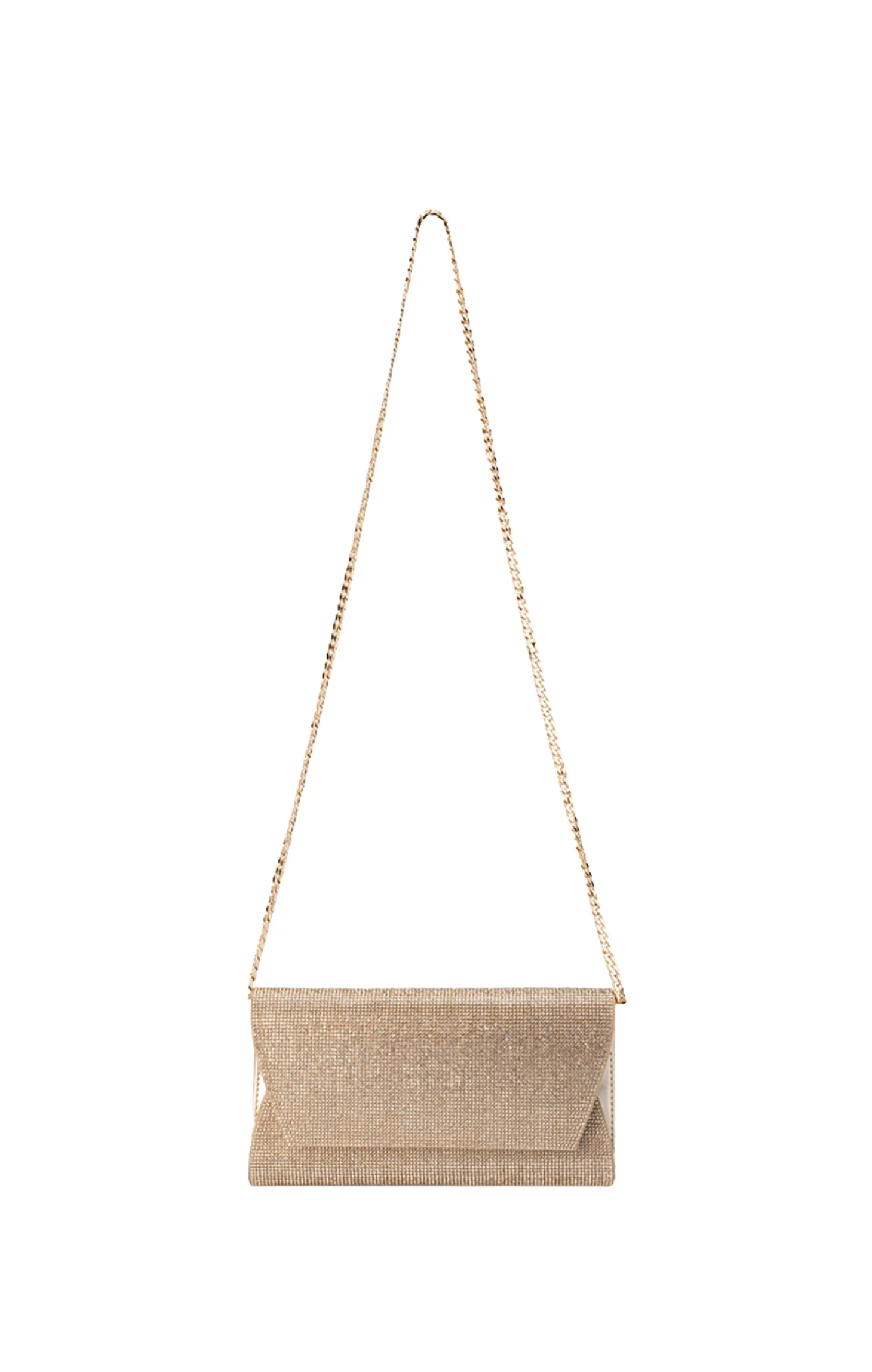 STACEY CRYSTAL CLUTCH IN GOLD
