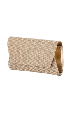 STACEY CRYSTAL CLUTCH IN GOLD