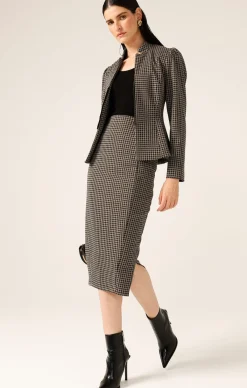 STAR CHECK SKIRT