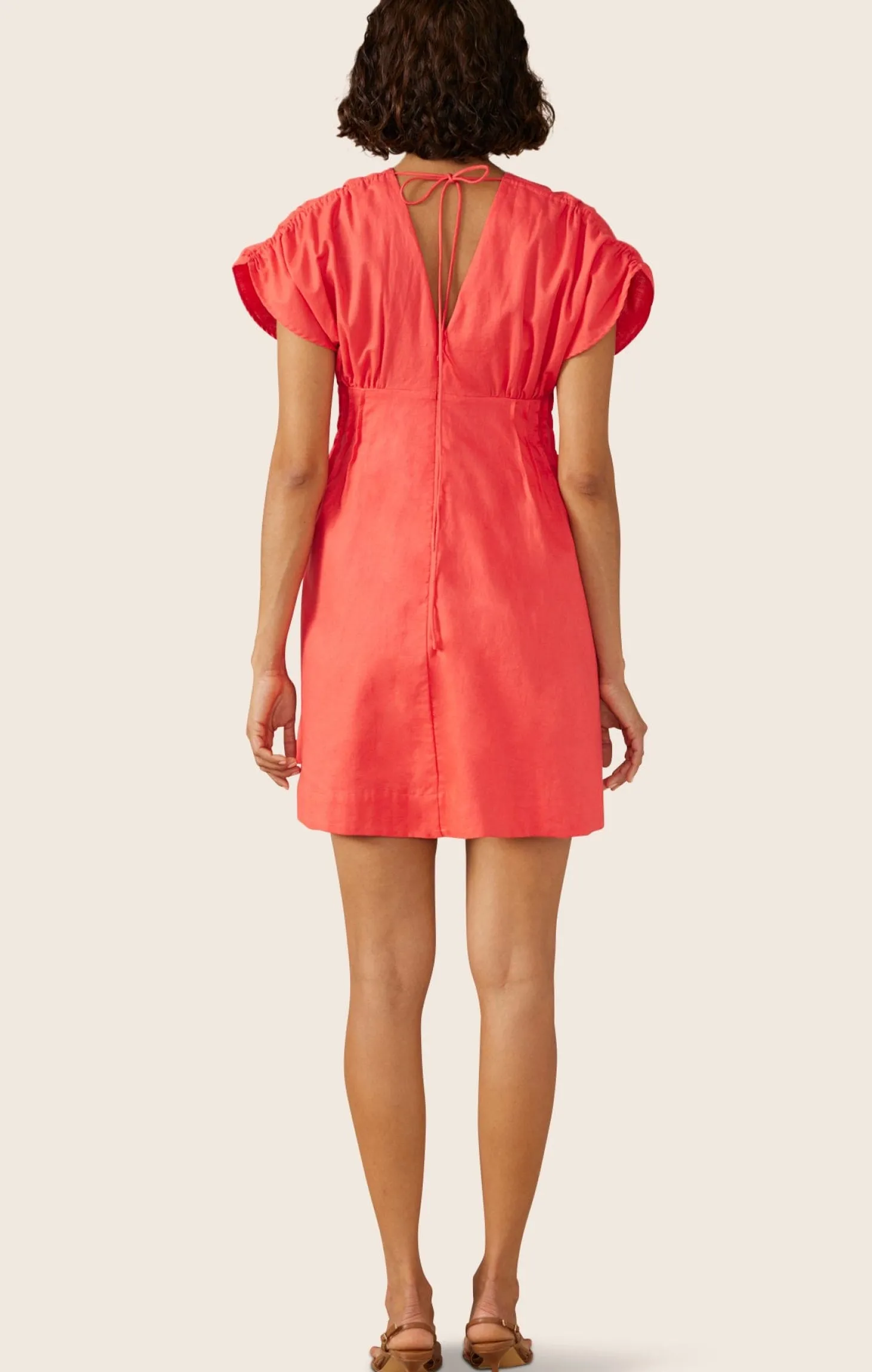 SUNLIGHT MINI DRESS IN HIBISCUS PINK