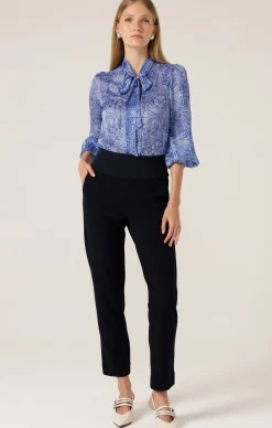 TAPERED LEG PANT IN NAVY