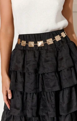 TEXTURED SQUARES EVENT BELT