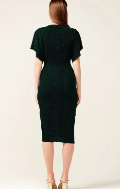 THE EMPORIUM DRESS IN EMERALD