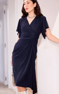 THE EMPORIUM DRESS IN NAVY