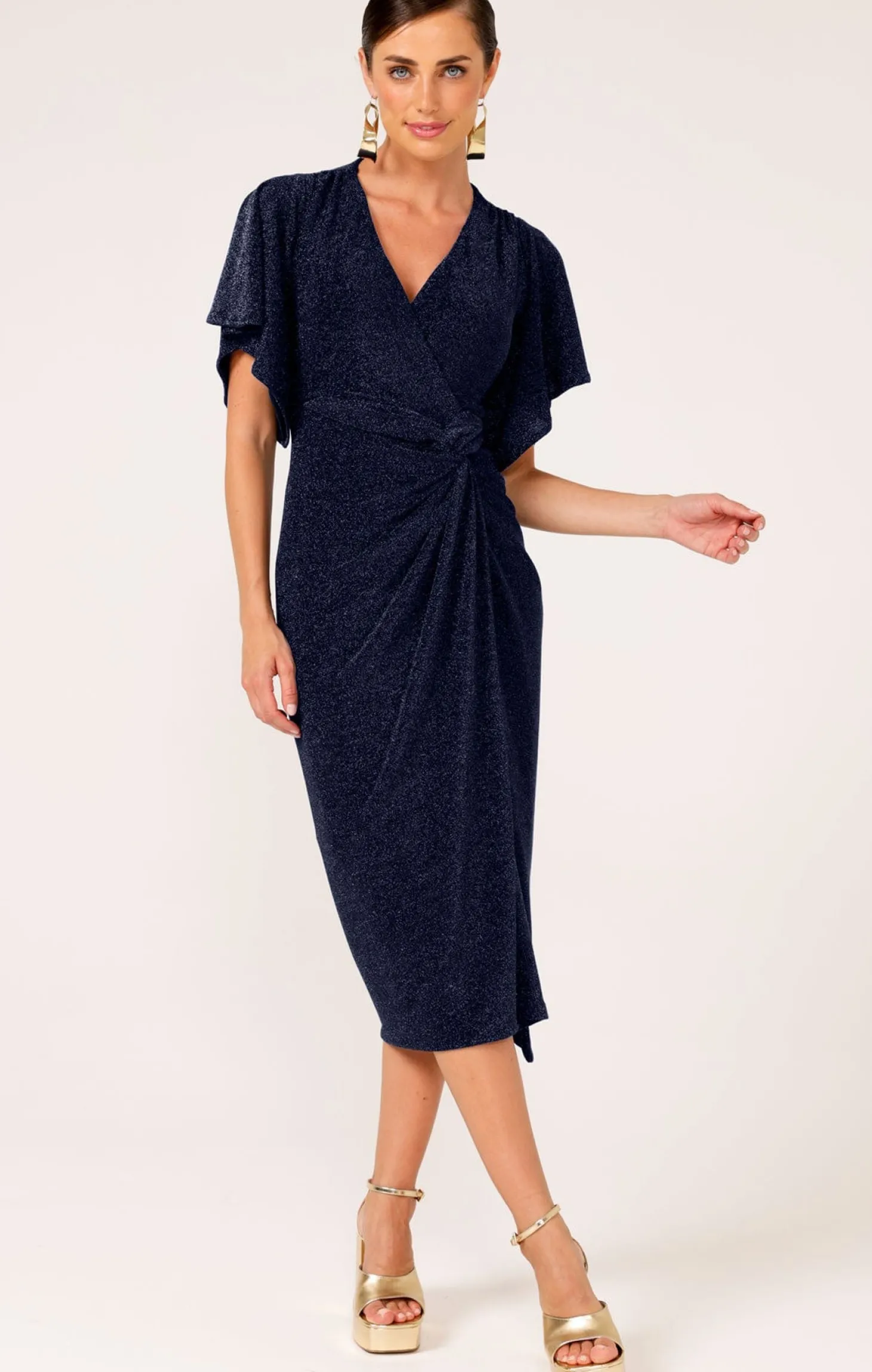 THE EMPORIUM DRESS IN NAVY