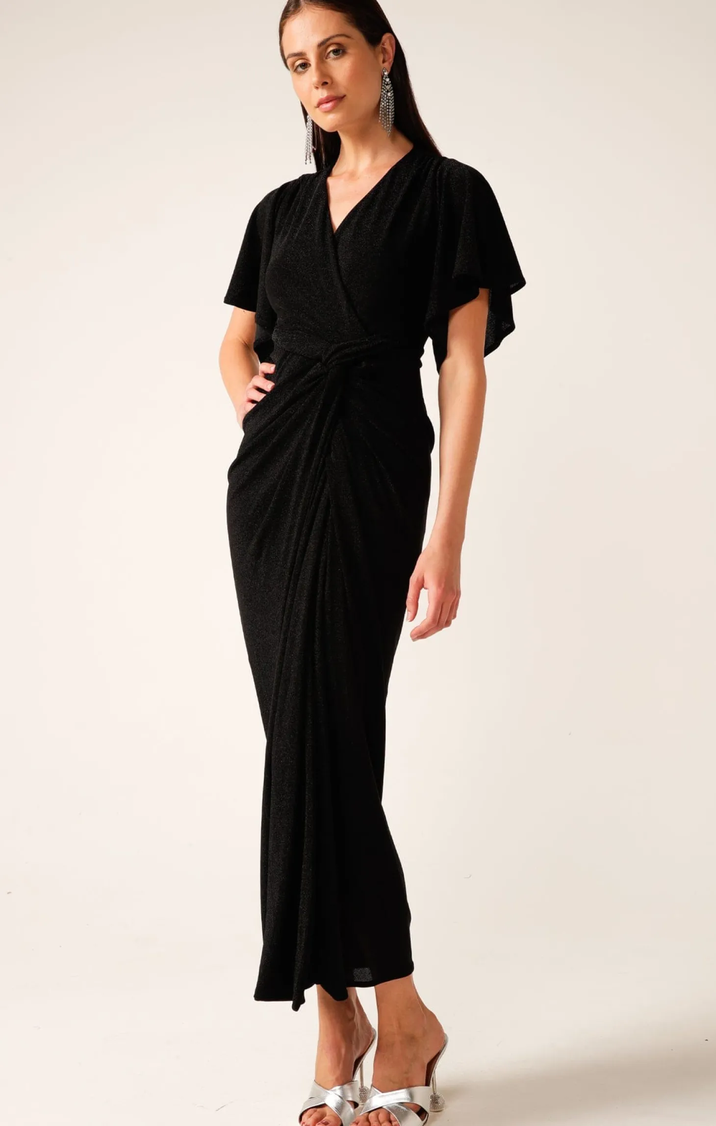 THE EMPORIUM MAXI DRESS IN BLACK