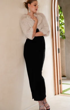 VALEDICTORY DRESS IN BLACK