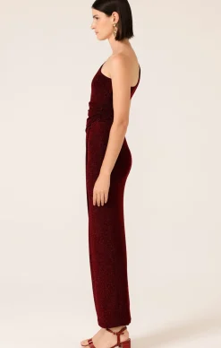 VALEDICTORY DRESS IN RUBY