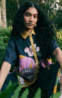 VIVID BUTTON UP SHIRT